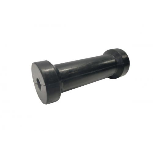 image of Keel roller 200 mm black, flanged ends